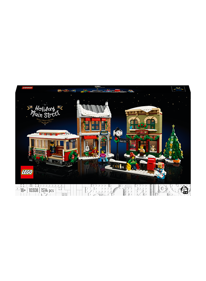 ليغو Holiday Main Street 10308 Building Kit; Build a Christmas Display from the Winter Village Collection; A Gift Idea for Christmas Lovers and a Festive Model Set to Enjoy with the Family (1,514 Pieces)