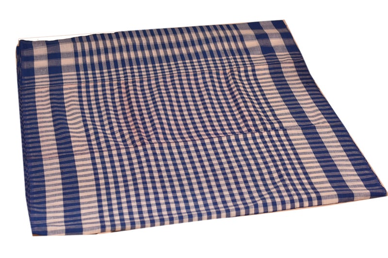 rdassociates ® Bengal Cotton Towel Gamcha Blue Box| Yellow Box Checks for Bathing| Men, Women & Kids (Pack of 2) - Image 5