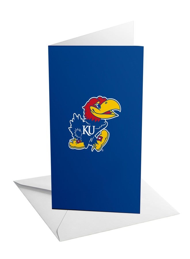 Desert Cactus The University of Kansas 5x7 Inch Greeting Card Jayhawks KU Single Folded Cardstock with Envelope Party Celebration Officially Licensed (5x7 Card A - Birthday) - Image 1