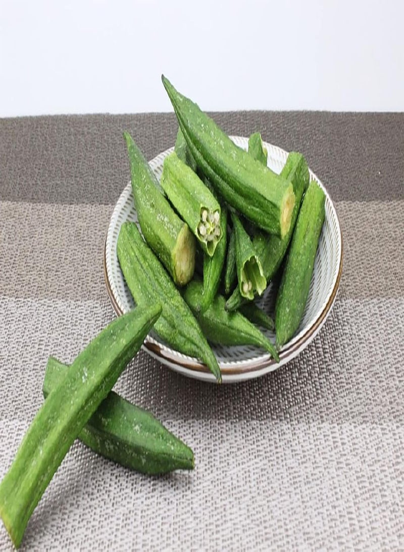 GGOOT 50pcs Okra Seeds Indoor Outdoor Planting One of Common Vegetables in Home Kitchen Be Welcomed by People Beautiful Garden Decoration - Image 1