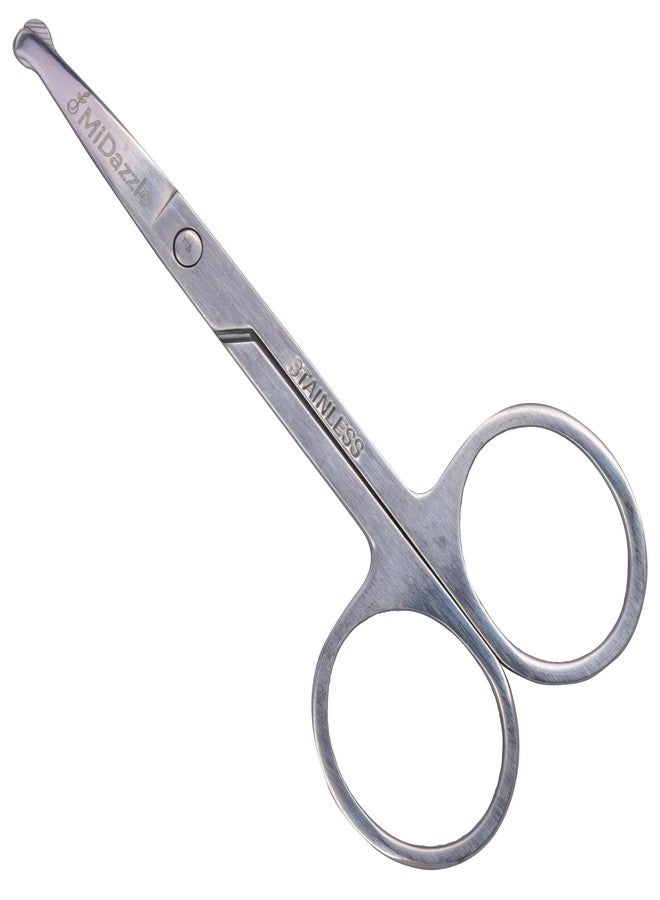 Omidazzle Midazzle MEN & WOMEN Nasal Safety Personal Grooming Scissor for Nose Hair, Beard, Moustache and Eyebrow - Image 3