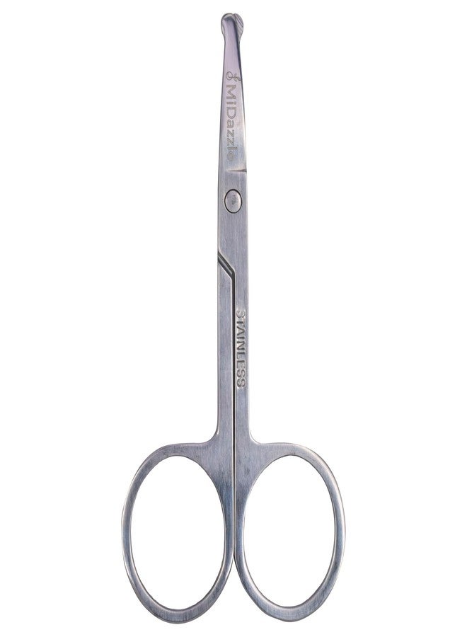 Omidazzle Midazzle MEN & WOMEN Nasal Safety Personal Grooming Scissor for Nose Hair, Beard, Moustache and Eyebrow - Image 1
