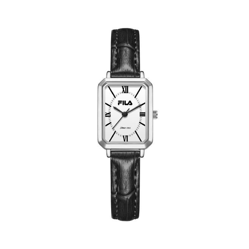 FILA Women's Vintage Leather Watch - Square Dial, Japanese Quartz Movement, 30M Water Resistance - Image 3
