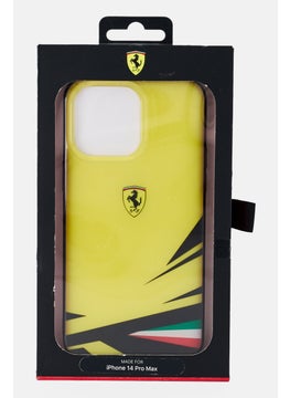 Scuderia Ferrari Iphone 14 Pro Max Brand Logo Protective Case, Yellow  - Image 1