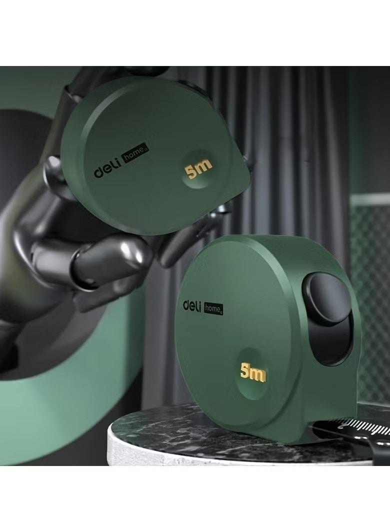 Deli Premium Carbon Steel Measuring Tape 5 Meter, Multifunctional Portable Hand Tool for Woodworking and Everyday Use - Image 3