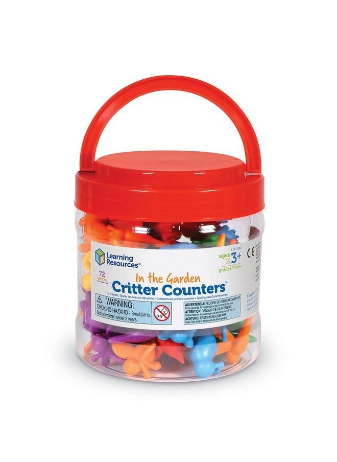 Learning Resources - In The Garden Critter Counters 72 Pieces Ages 3+ Toddler Learning Toys Math Games For Kids Math Manipulatives - Image 1