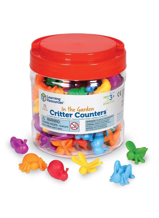 Learning Resources - In The Garden Critter Counters 72 Pieces Ages 3+ Toddler Learning Toys Math Games For Kids Math Manipulatives - Image 1