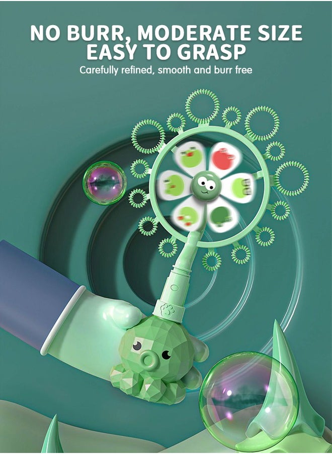 GROIC Frog Windmill Bubble Wand, Bubble Machine Toy Bubble Blower and Pinwheel Spinner Porous Bubble Windmill Toy for Kids  - Image 4