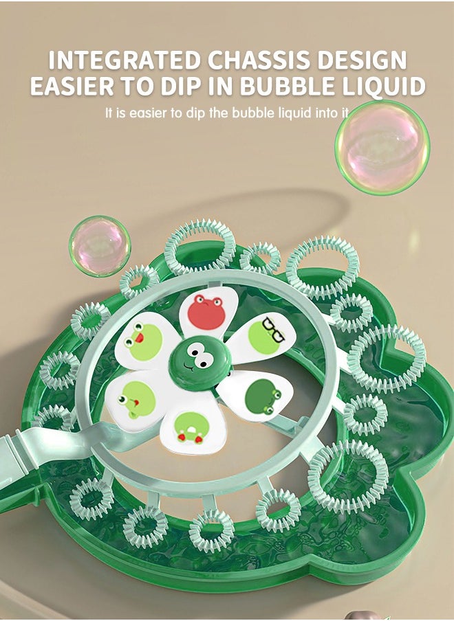 GROIC Frog Windmill Bubble Wand, Bubble Machine Toy Bubble Blower and Pinwheel Spinner Porous Bubble Windmill Toy for Kids  - Image 5