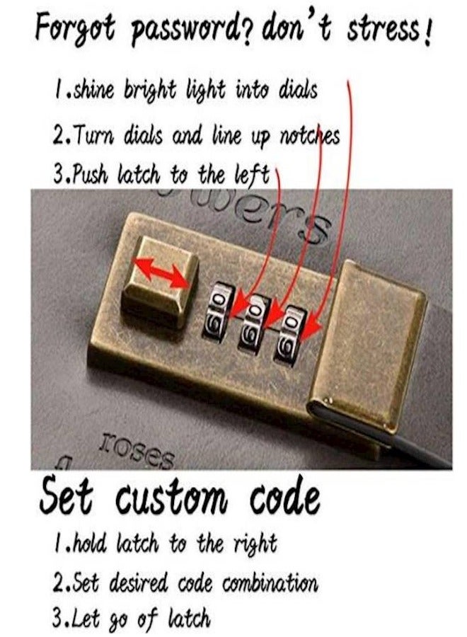 Generic Lock Vintage Diary Student Notebook - Image 3