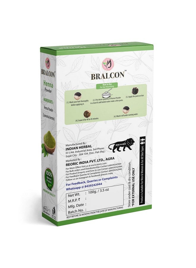 BRALCON براكالون مسحوق بتلات الورد العضوي، مسحوق الحناء، مجموعة مسحوق الأبتان - 300 جرام (100 جرام × 3 عبوة) | مسحوق الورد، مسحوق الأبتان للعروس، قناع الوجه، تبييض البشرة | بشرة متألقة | مسحوق الحناء لنمو الشعر - Image 3