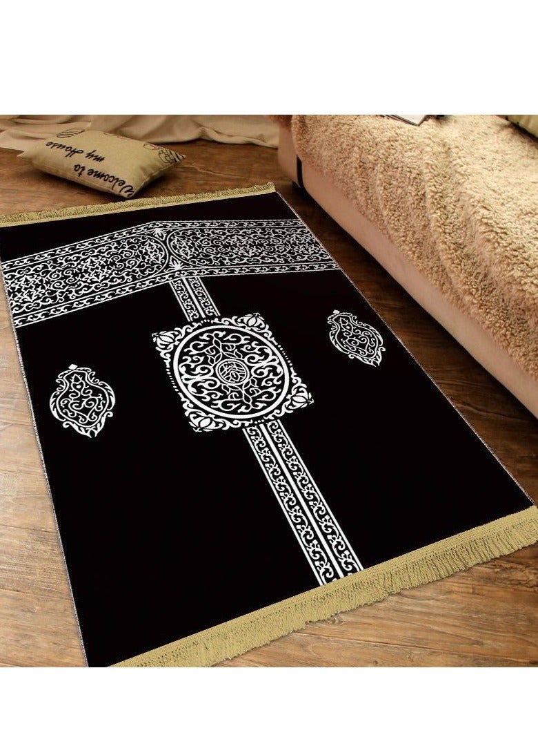 Arabest High-Quality Muslim Prayer Mat (Sajjadah), Soft and Comfortable, Portable Design for Home and Travel Use - Size 120cm x 80cm  - Image 1
