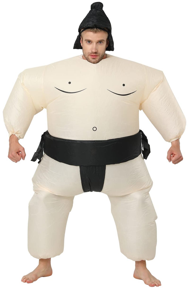 JASHKE Inflatable Sumo Wrestling Suits Sumo Costume Adult Blow up Sumo Costume Inflatable Costume Adult for Halloween Christmas - Image 1