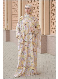 DAMAS COLLECTION P105-One Piece Prayer Dress Crepe for Muslim Women with Attached Scarf and pocket - Modest Islamic Prayer Outfit for Prayer & Umrah - Lightweight and Breathable Islamic Clothing  - Image 2