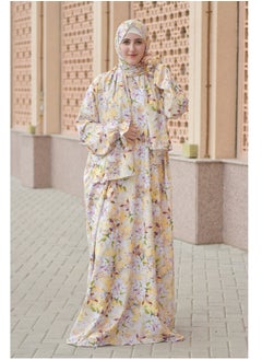 DAMAS COLLECTION P105-One Piece Prayer Dress Crepe for Muslim Women with Attached Scarf and pocket - Modest Islamic Prayer Outfit for Prayer & Umrah - Lightweight and Breathable Islamic Clothing  - Image 1