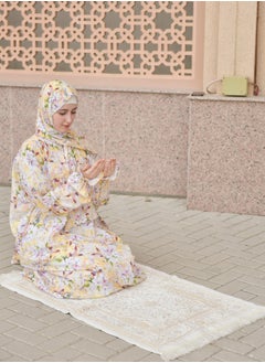 DAMAS COLLECTION P105-One Piece Prayer Dress Crepe for Muslim Women with Attached Scarf and pocket - Modest Islamic Prayer Outfit for Prayer & Umrah - Lightweight and Breathable Islamic Clothing  - Image 3