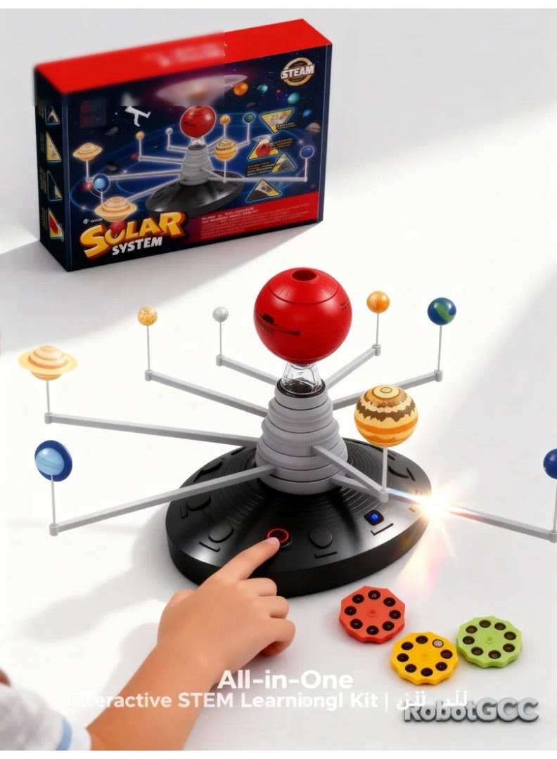 Solar System Projector for Kids – 8 Planets Voice Interactive Night Light with 24 Space Slides | STEM Astronomy Learning Toy | Galaxy Educational Lamp - Image 3