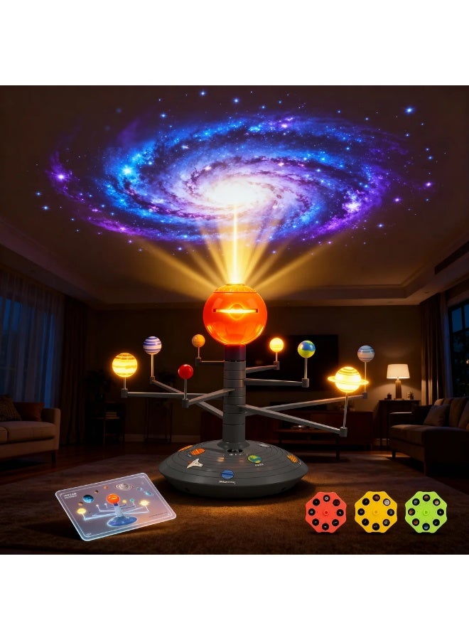 Solar System Projector for Kids – 8 Planets Voice Interactive Night Light with 24 Space Slides | STEM Astronomy Learning Toy | Galaxy Educational Lamp - Image 2