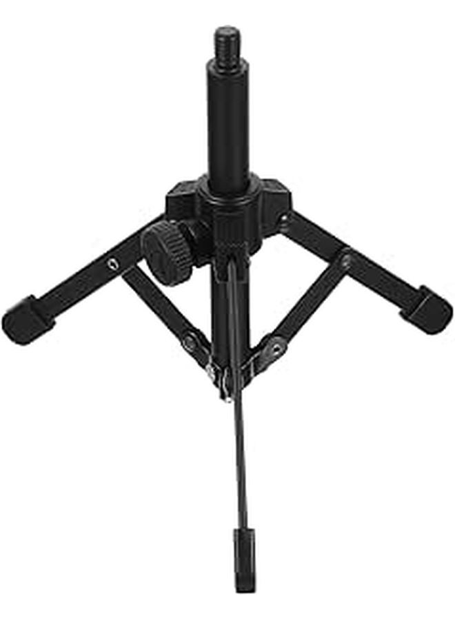 Adjustable Metal Desktop Microphone Stand Tripod Foldable Holder For Recording Streaming Podcasting - Image 1