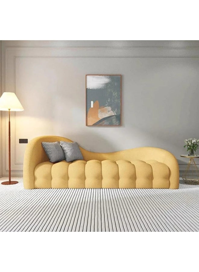 Zayn comforts Curved Design Wool Fabric 3 seater Sofa Set  Modern Elegance & Comfort - Image 1