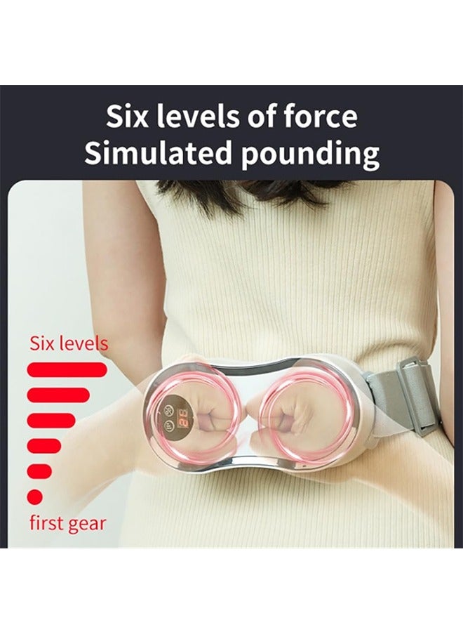 JCB CHIC جهاز تدليك كهربائي للخصر والبطن، 6 أوضاع اهتزازية لحزام تدليك للظهر والخصر والبطن، حزام تنحيف لاسلكي محمول للنساء والرجال (WNK-999) - Image 4