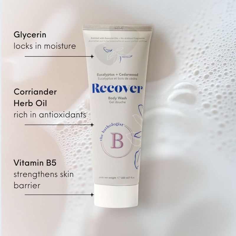 Bathorium The Bathologist Recover Creamy Body Wash Eucalyptus Cedarwood Soothing Body Cleanser for PostWorkout Recovery Hydrating Gentle Formula for All Skin Types 7 oz - Image 2