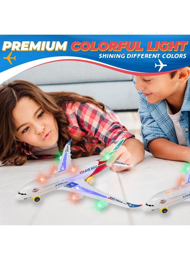 Kidsthrill Airplane Toy With Bump & Go, Flashing Lights & Sounds - For Boys & Girls Age 3-12 - Image 2