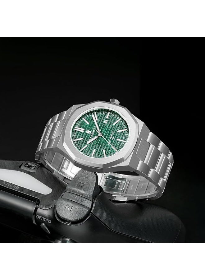 Sapphero Watch for Men Stainless Steel Mens Watches Waterproof Analog Quartz Movement Wrist Watch Gifts for Men - Image 5