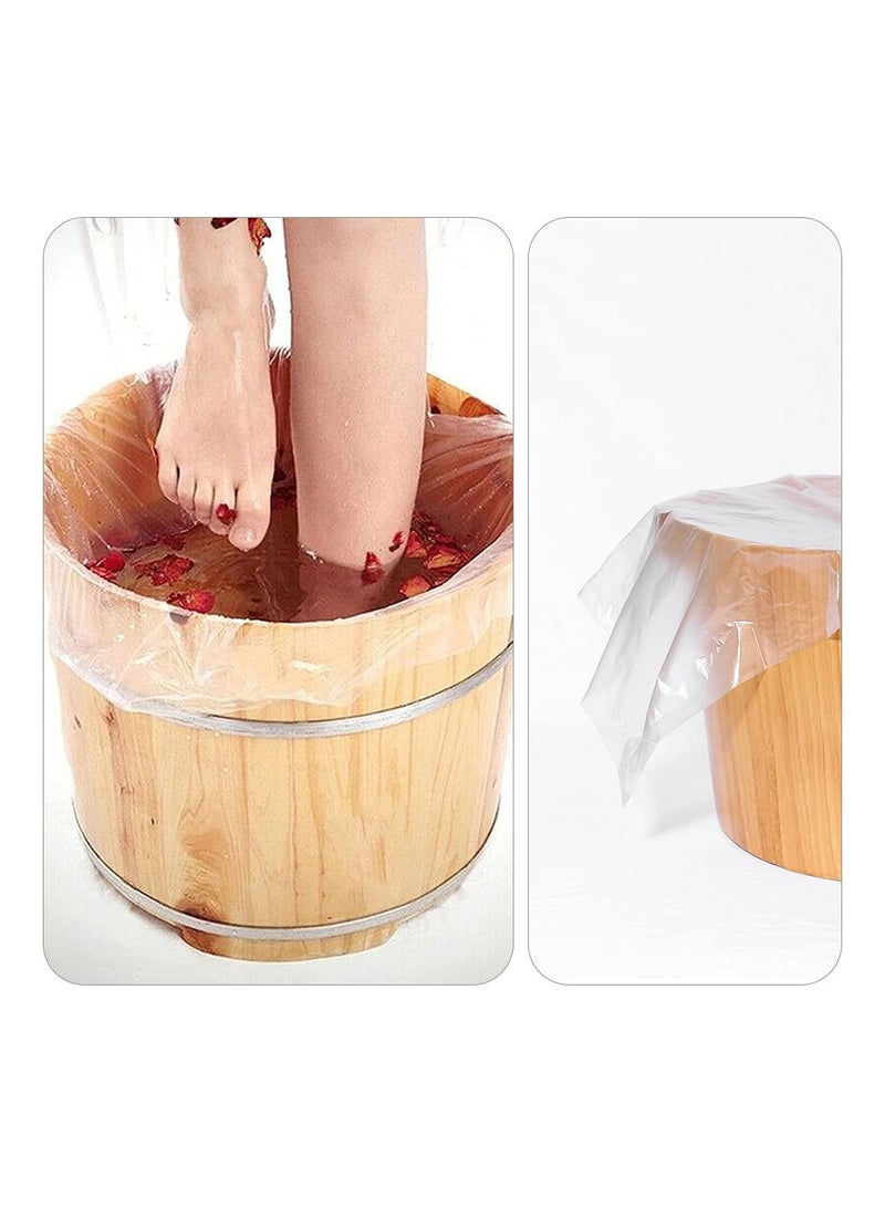 SYOSI 80 Pcs Disposable Foot Bath Bag Thicken Foot Bath Basin Bags Multifunctional Foot Tub Liners Disposable for Massage Centers Bath Centers Home Foot Spa Pedicure - Image 2