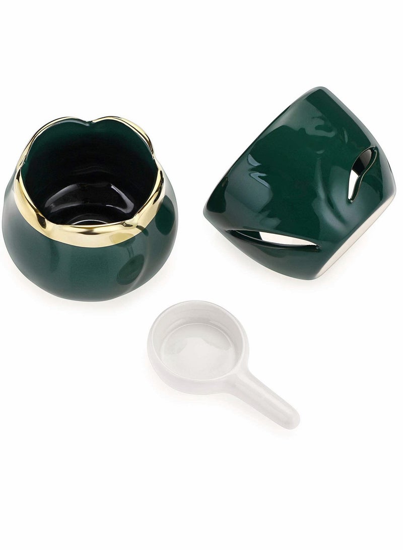 Excefore Wax Melt Essential Oil Burner with Tealight Spoon, Removable Aromatherapy Burner Ceramic Aroma - Image 5