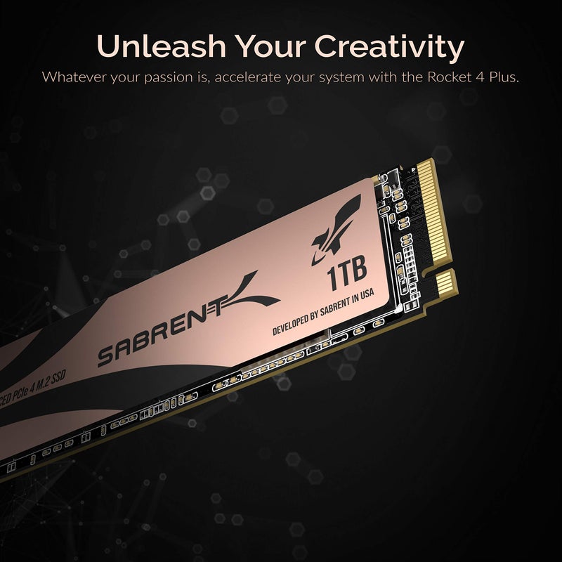 SABRENT 1TB Rocket 4 Plus NVMe 4.0 Gen4 PCIe M.2 Internal SSD Extreme Performance Solid State Drive (Latest Version) (SB-RKT4P-1TB) - Image 4