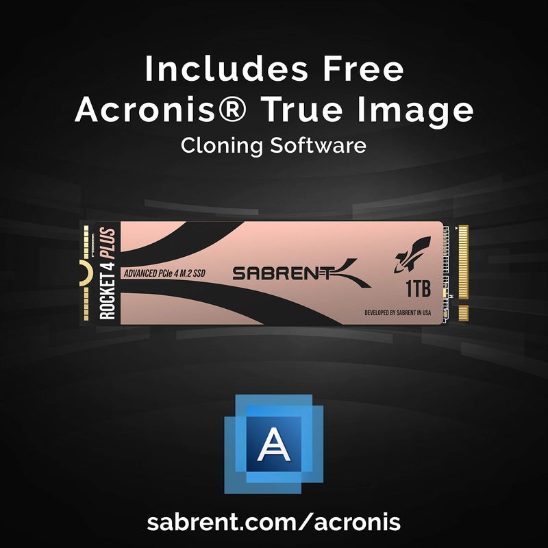 SABRENT 1TB Rocket 4 Plus NVMe 4.0 Gen4 PCIe M.2 Internal SSD Extreme Performance Solid State Drive (Latest Version) (SB-RKT4P-1TB) - Image 3