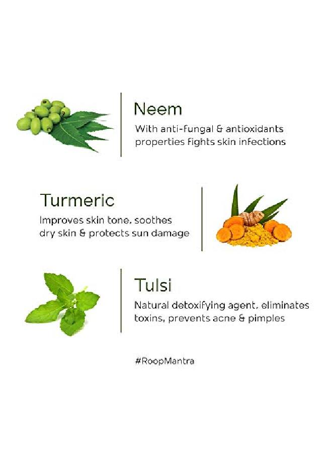 Roop Mantra Neem Face Wash 115ml (Pack of 3) - Image 4