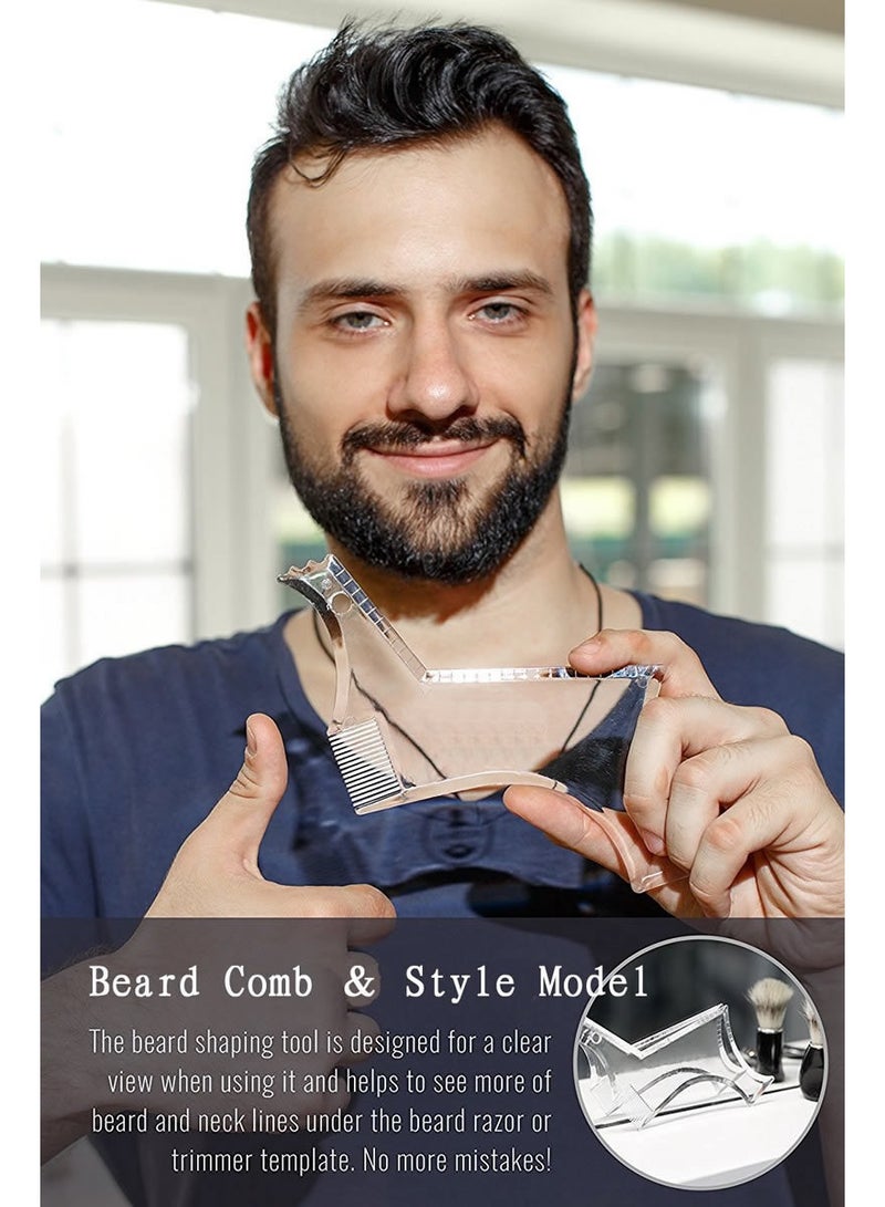 توفيل 5. (بالإنجليزية) Men's Beard Styling Tool Professional Beard Shaping Template for Perfect Trimming, Grooming (باللغة الإنجليزية) - Image 2