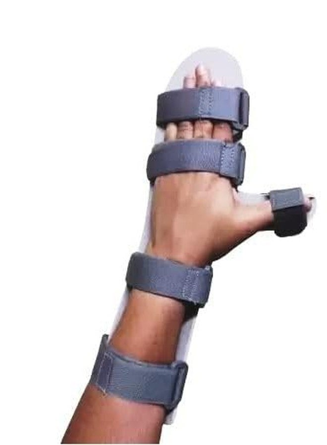 WMIO Aluminium Hand Resting Splint, Wrist Support Hand Orthosis Full Cockup Stroke & Paralysis (For Right Hand, S) - Image 1