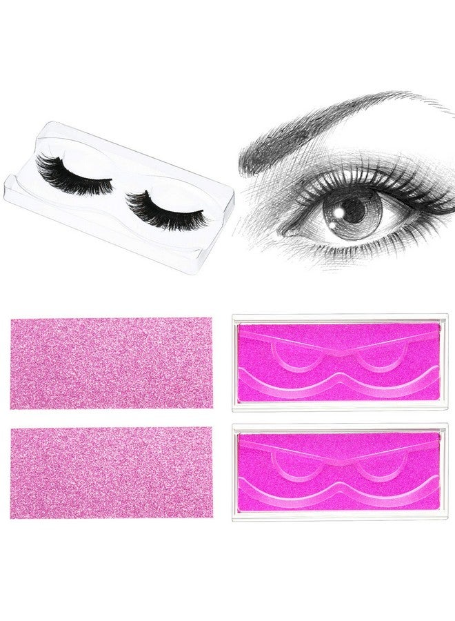 مايتيز 50 مجموعة من علبة الرموش الفارغة تتضمن 50 صندوق رموش فارغ، صندوق تعبئة الرموش، صندوق تخزين الرموش، 50 صندوق رموش، صينية صندوق تخزين الرموش الصناعية، 50 ورقة خلفية داخلية (وردي) - Image 5