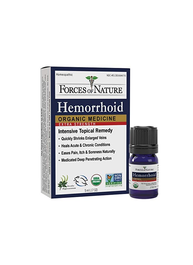 Forces of Nature Natural, Organic, Hemorrhoid Extra Strength Relief (5ml) Non GMO, No Harmful Chemicals -Quickly Shrink Enlarged Veins, Ease Pain, Soreness, Itching Associated with Hemorrhoids - pzsku/ZAAECEA79FD2F3CAC89A8Z/45/_/1728156935/08e6f3b0-248b-4da3-ae5a-b159be11fac8