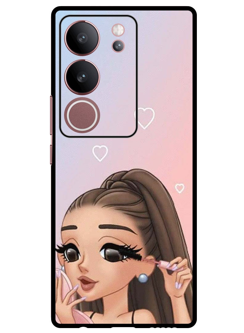 Theodor Protective Case Anti Scratch Shock Proof Bumper Cover For Vivo S17 - S17 Pro Putting Makeup - Image 1