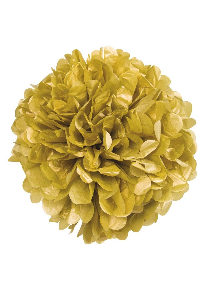 Unique Pom Pom Decoration Gold Paper 40cm Hanging
