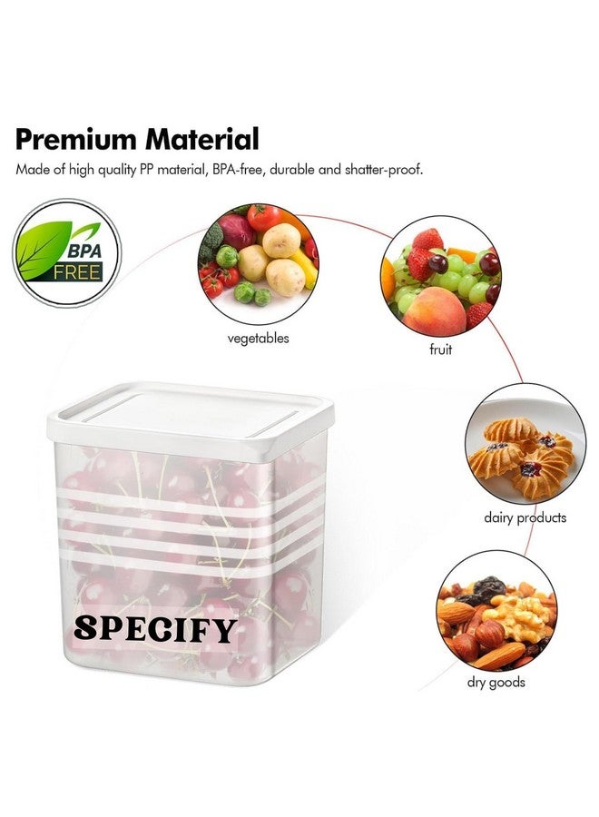 SPECIFY 6 Fridge Multipurpose Containers for Space-Saving Refrigerator Side Door Organizer - Kitchen Fruits, Vegetables Organizer - Transparent - Image 4