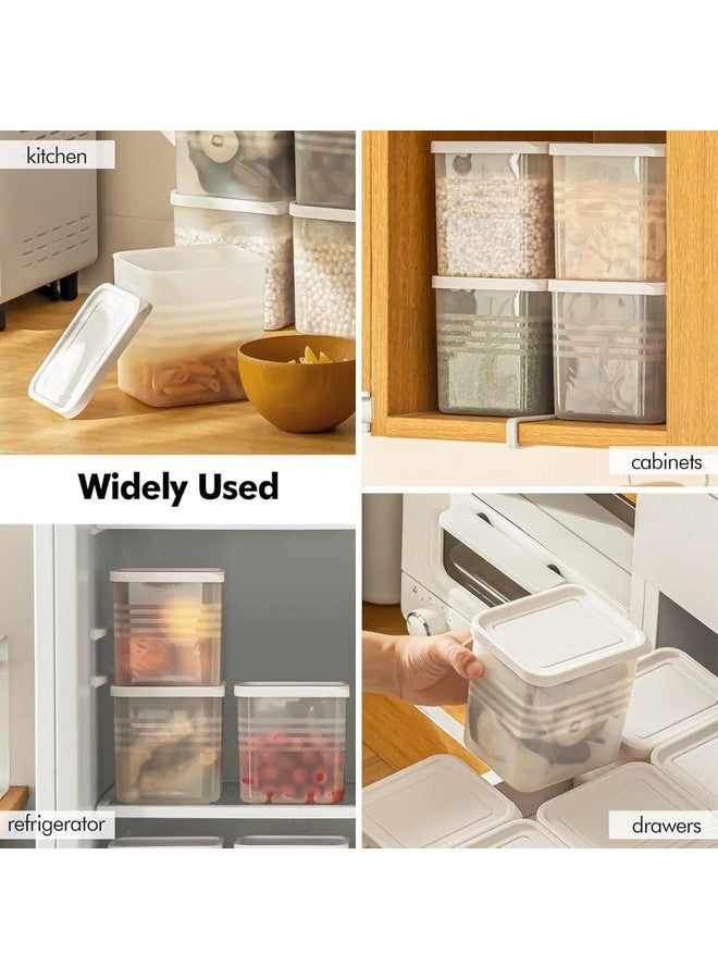 SPECIFY 6 Fridge Multipurpose Containers for Space-Saving Refrigerator Side Door Organizer - Kitchen Fruits, Vegetables Organizer - Transparent - Image 5