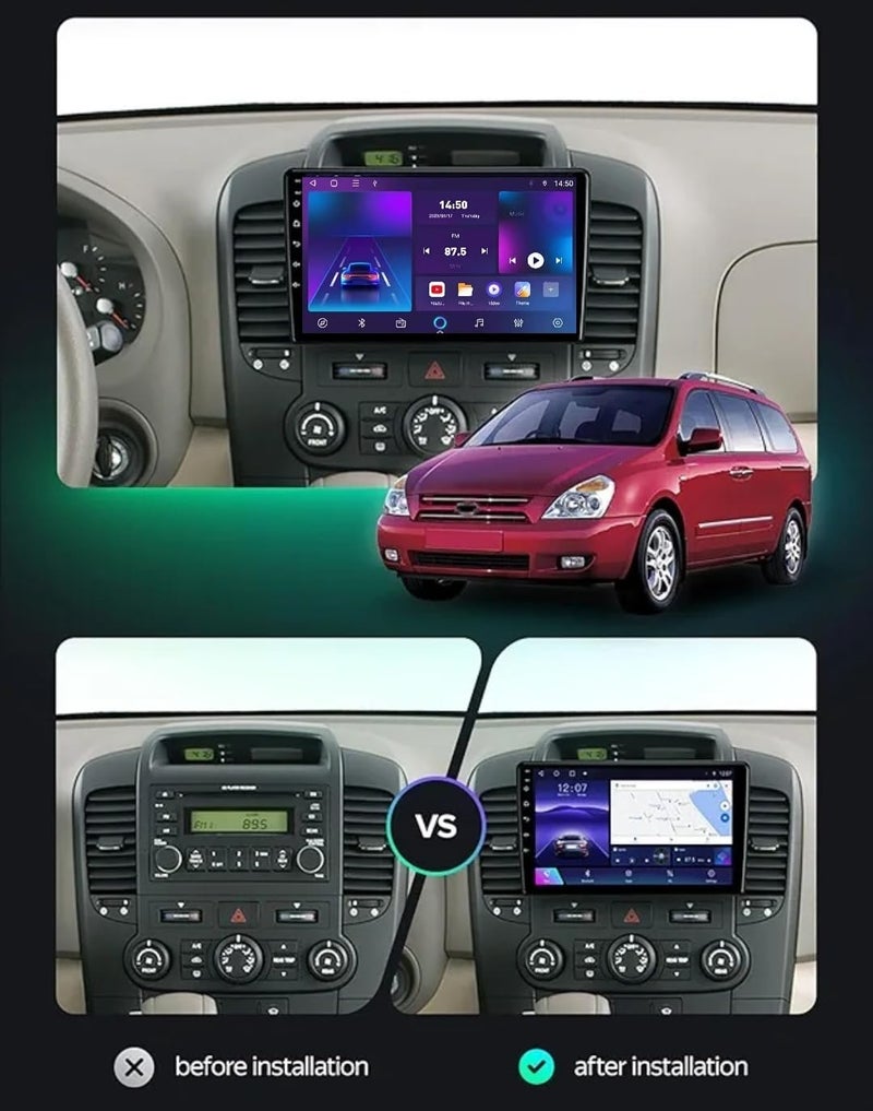 VIEREX 9 Inch Android Car Stereo for Kia Carnival 2006-2014 - Image 2