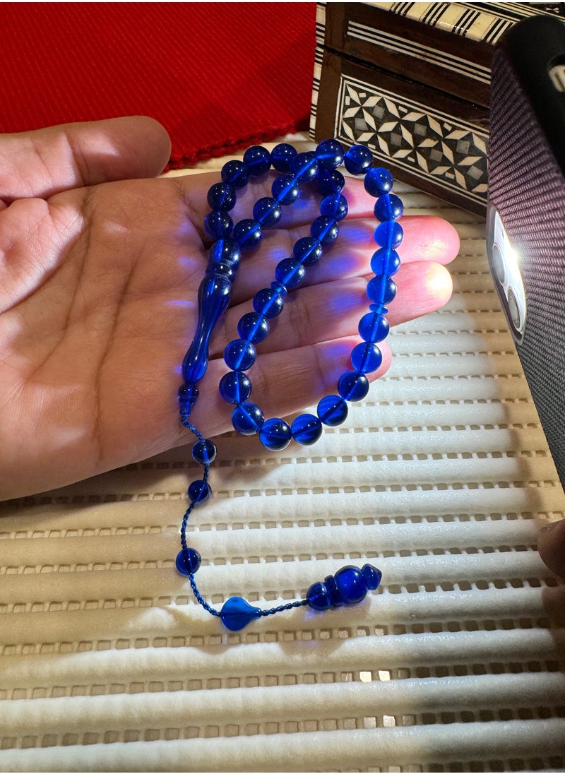 just naturals - Small Faturan Bakelite Prayer Beads For Men 33 Beads Size 8mm - Image 1
