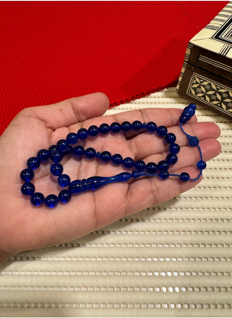 just naturals - Small Faturan Bakelite Prayer Beads For Men 33 Beads Size 8mm - Image 1