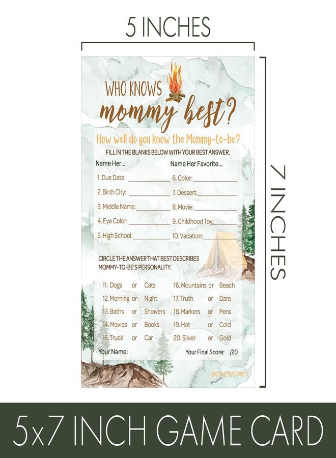 دسكتيكتفز ألعاب حفلة استقبال المولود الجديد من ديستنكتيفز - مجموعة لعبتين مع لعبة "من يعرف الأم أكثر؟" ولعبة البحث عن الكلمات - 20 بطاقة لاعب، أنشطة لحفلة استقبال المولود الجديد بطابع المغامرة - Image 5