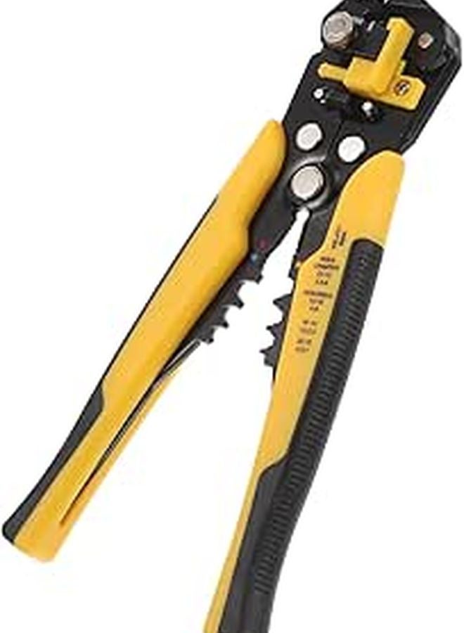 Yellow Multi Functional Wire Stripping Pliers Self Adjusting Crimping Tool For Electricians - Image 1