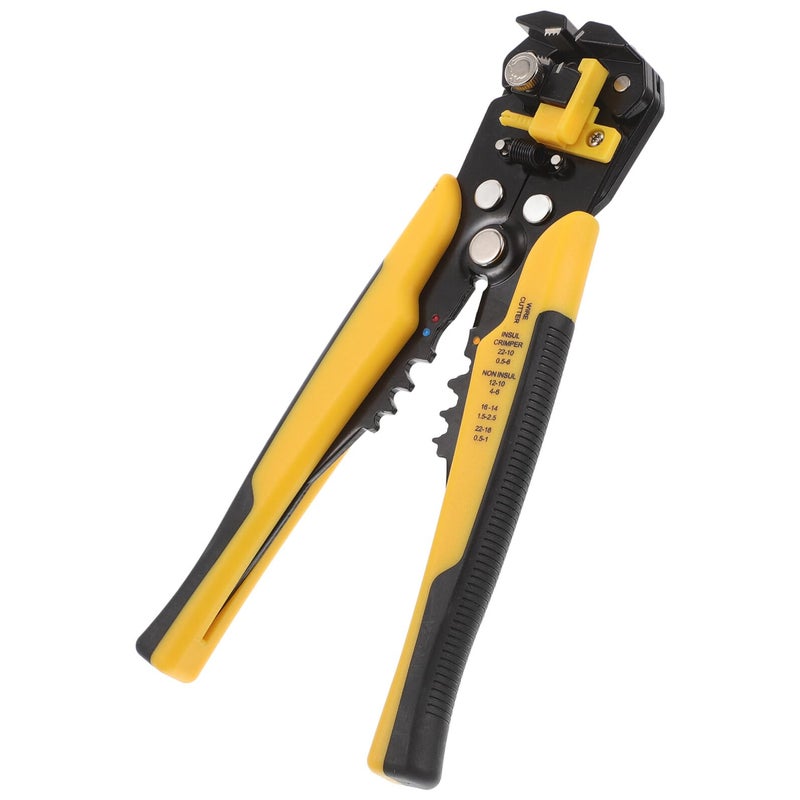 Yellow Multi Functional Wire Stripping Pliers Self Adjusting Crimping Tool For Electricians - Image 2