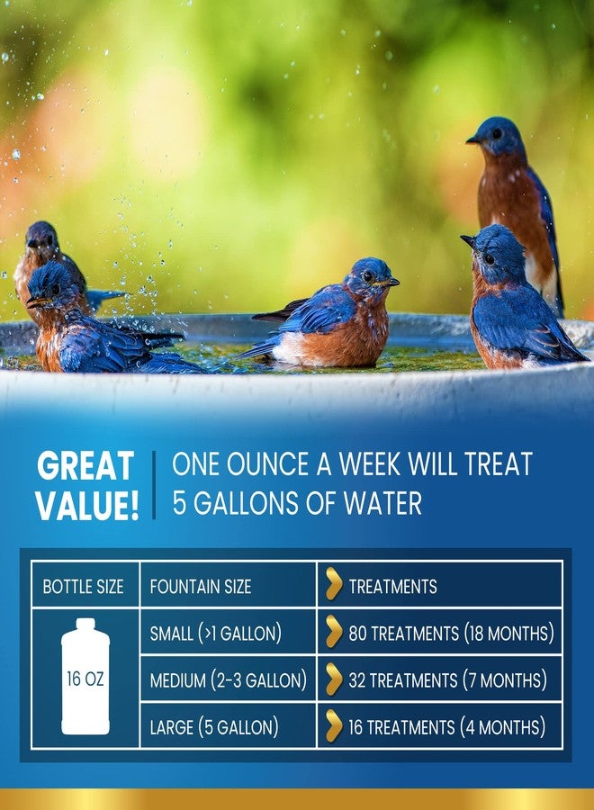 ADIOS! Bird Bath Cleaner for Outdoor Fountains and Bowls, Safely Cleans Metal, Glass and Stone (8oz) - Image 5
