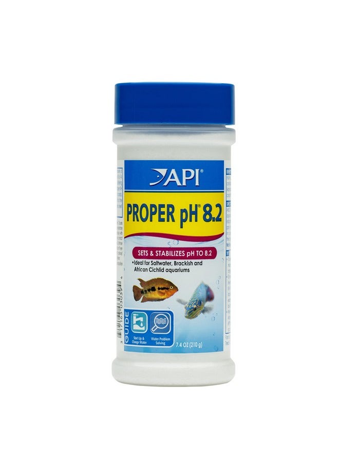 ايه بي آي مثبت درجة حموضة مياه حوض السمك العذب API PROPER pH 8.2 عبوة سعة 7.4 أونصة  - Image 1