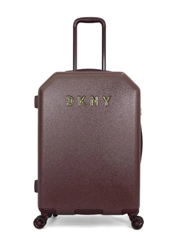 DKNY Dkny Allure Hardside Luggage on Wheels for Unisex | Ultra Lightweight ABS on with Spinner Wheels 4 Color Burgundy